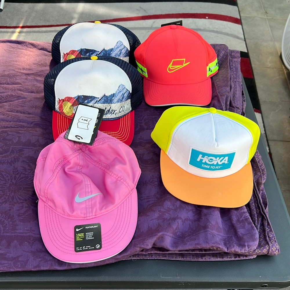 Running hats. 10.00 per hat. Chose and let me know which one